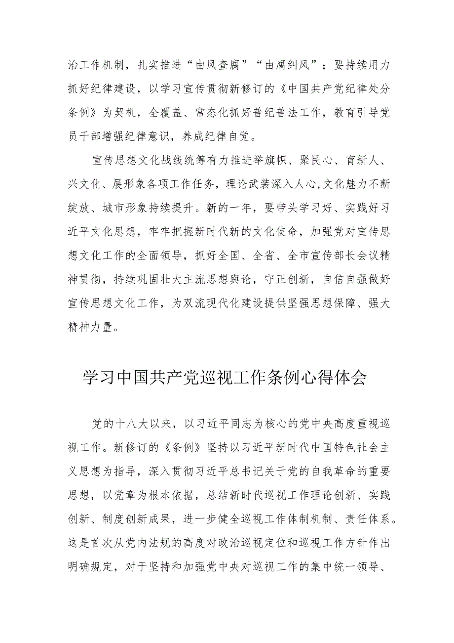 央企党员干部学习中国共产党巡视工作条例个人心得体会 （3份）.docx_第2页