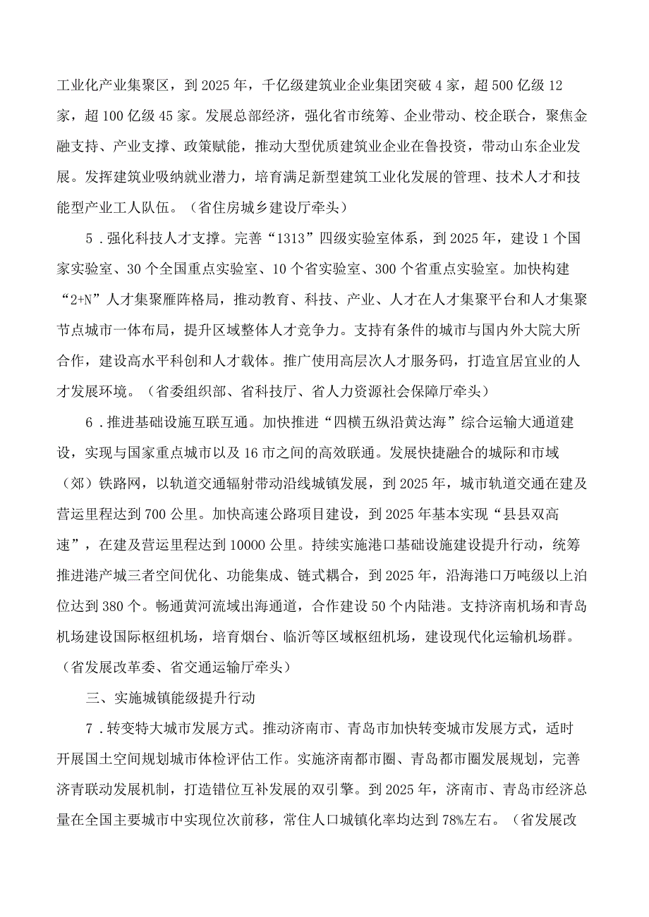 山东省人民政府关于印发山东省新型城镇化建设行动方案(2024—2025年)的通知.docx_第3页