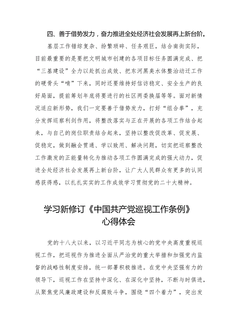 学习2024版新修订中国共产党巡视工作条例心得体会优秀五篇.docx_第3页