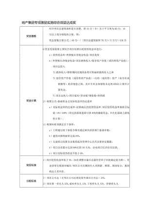 地产集团专项激励实施综合效益达成奖.docx