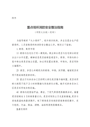 商务行业重点场所消防安全整治指南.docx