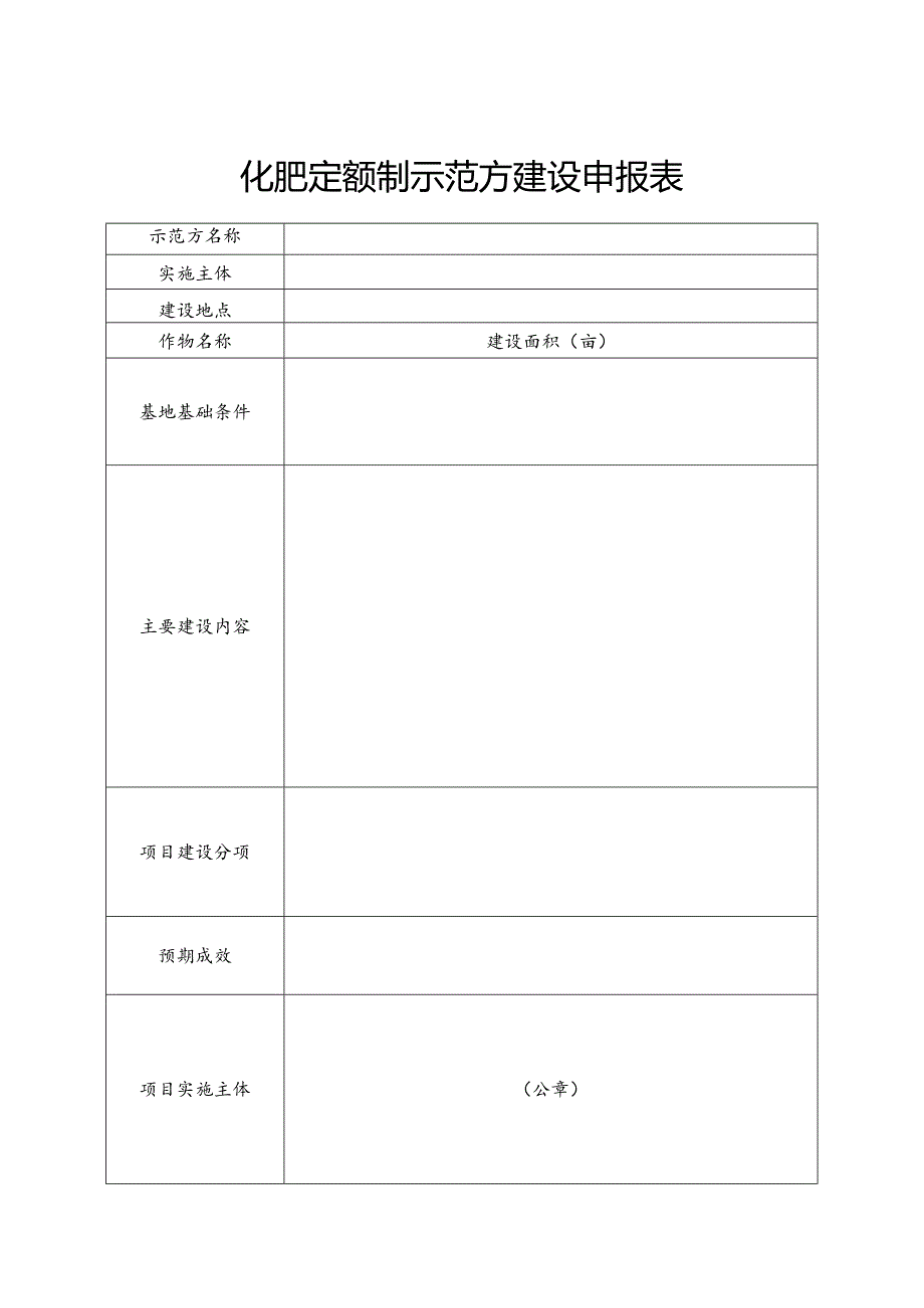 化肥定额制示范方建设申报表.docx_第1页