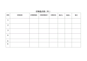 印章盘点表模板.docx