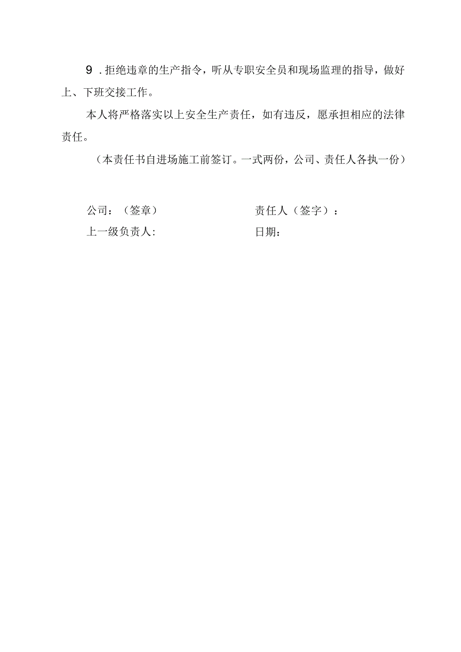 16.建筑施工企业防水工安全生产责任书（2024版参考范本）.docx_第2页