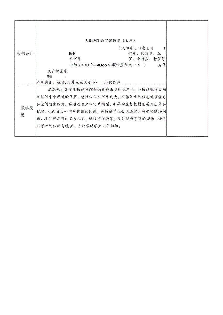 教科版六年级下册科学第三单元第6课《浩瀚的宇宙》教案（定稿）.docx_第3页