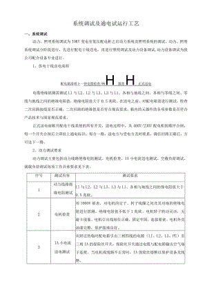 系统调试及通电试运行工艺.docx