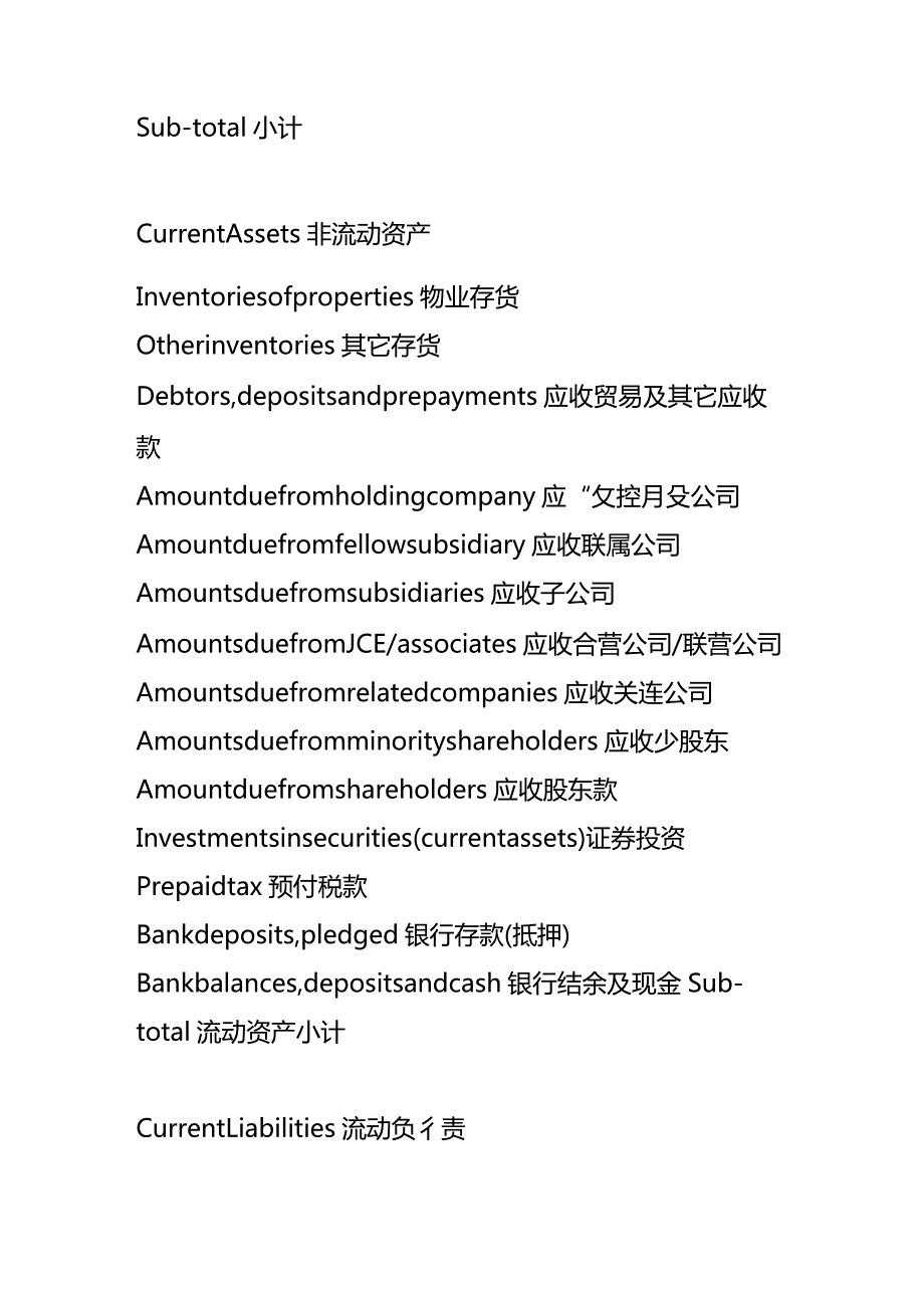 HK公司会计做账财务报表科目中英文模板.docx_第2页