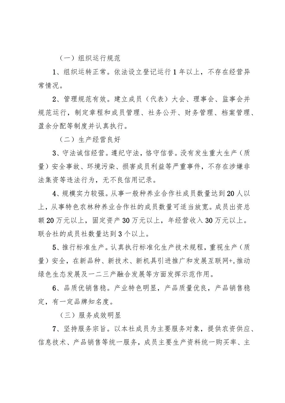 关于印发《连云港市市级农民合作社示范社评定及监测办法》的通知（连农规〔2023〕1号）.docx_第3页