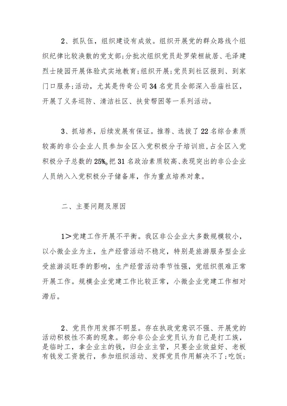 (10篇)非公党建述职报告.docx_第2页