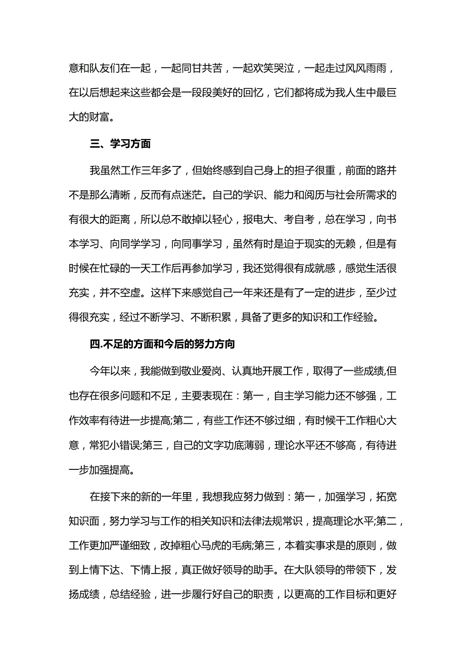 辅警个人工作总结6篇.docx_第3页