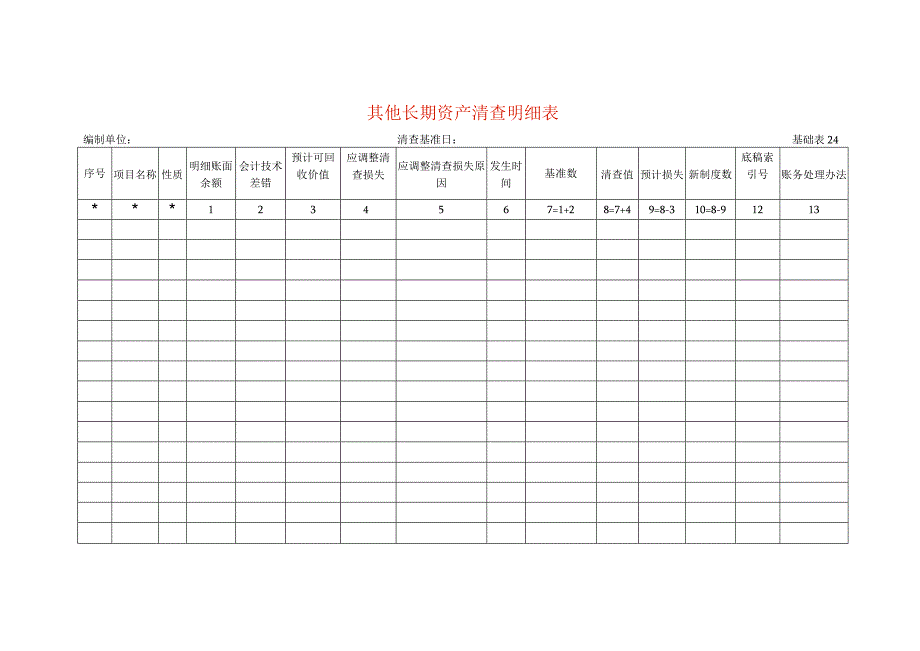 其他长期资产清查工作底稿明细表.docx_第1页