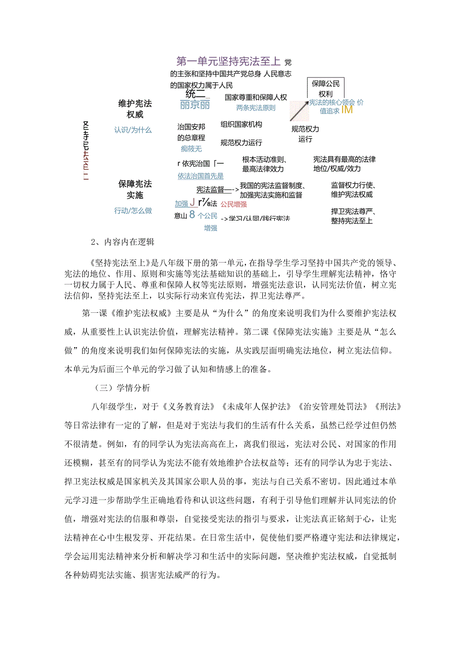 初中道德与法治八年级下册单元作业设计(最新案例25页).docx_第2页