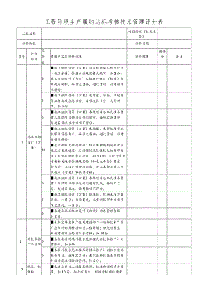 工程阶段生产履约达标考核技术管理评分表.docx