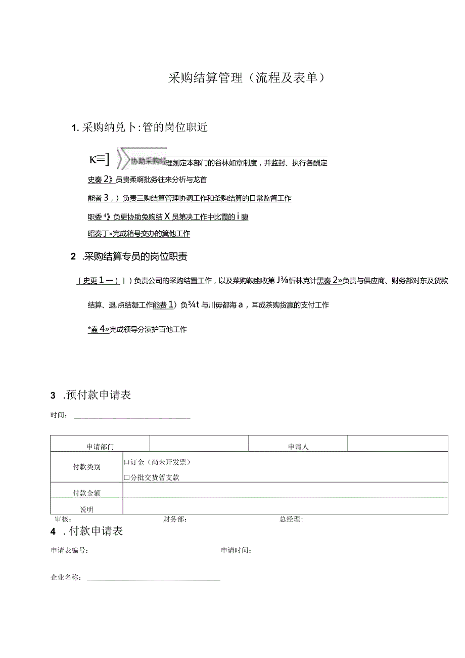 采购结算管理（流程及表单）.docx_第1页