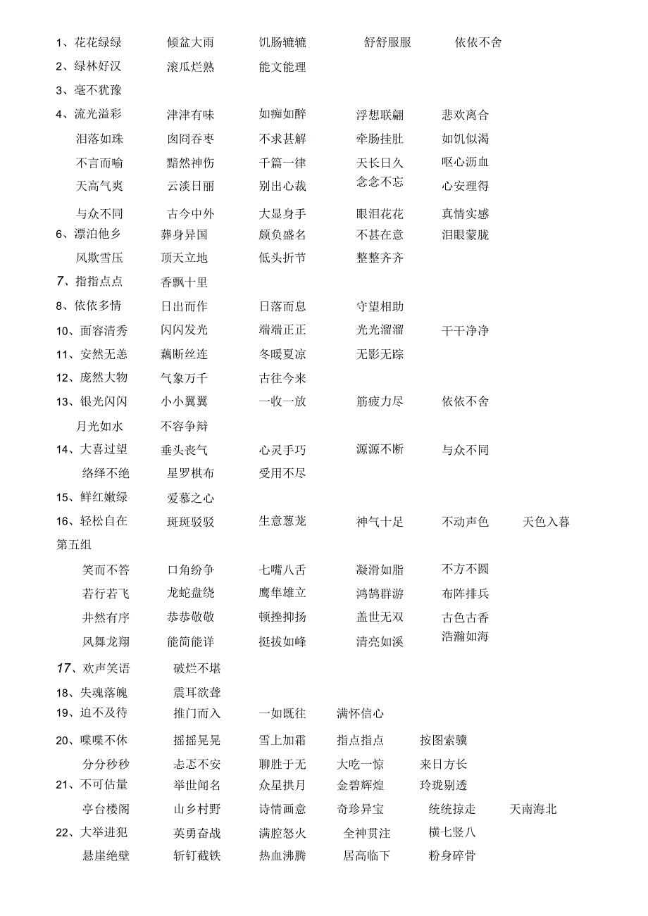 五年级上册成语及解释.docx_第1页