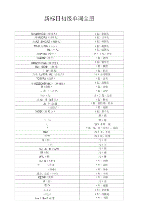 新标日初级全册单词.docx