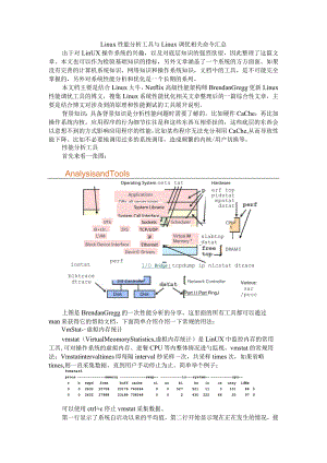 Linux性能分析工具与Linux调优相关命令汇总.docx