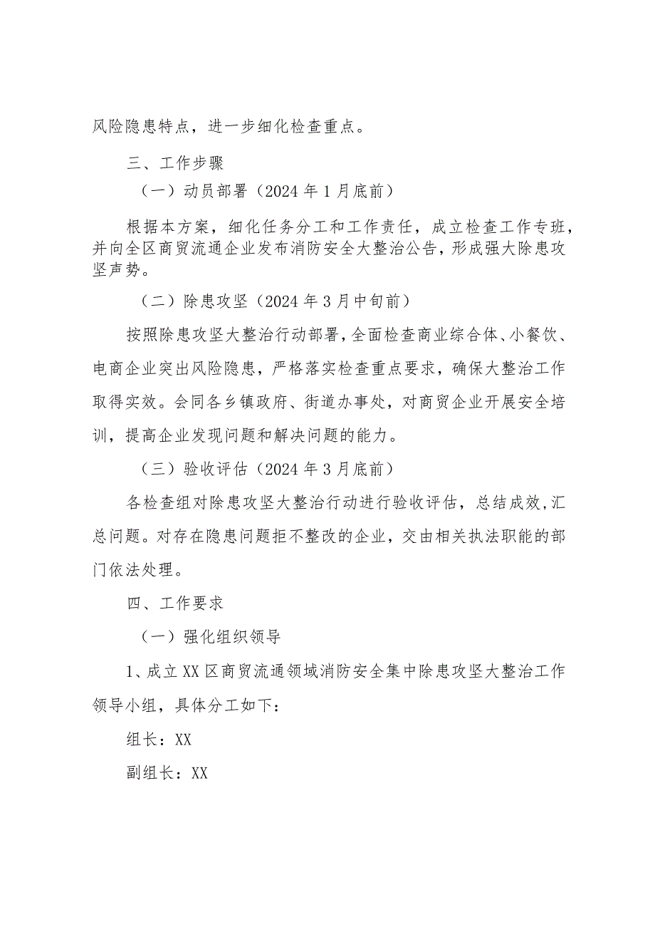 XX区商贸流通领域消防安全集中除攻坚大整治检查方案.docx_第3页