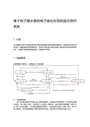 基于电子墨水屏的电子座位标签的座位预约系统.docx