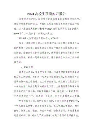 2024大学生顶岗实习报告.docx