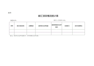 碳汇项目情况统计表.docx