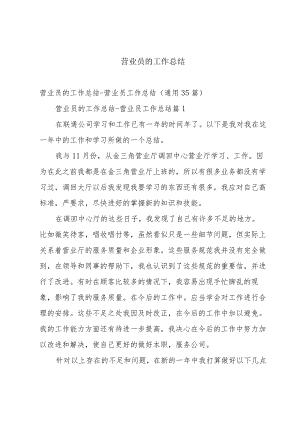 营业员的工作总结.docx