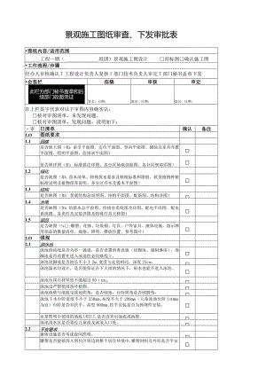 景观施工设计图纸审查下发审批表.docx