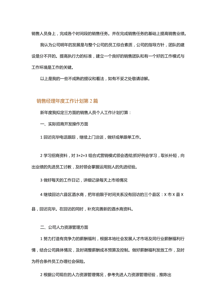 销售经理年度工作计划.docx_第2页