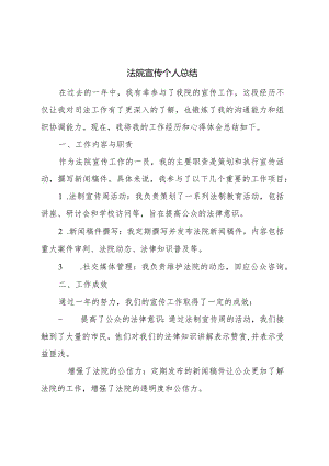 法院宣传个人总结.docx