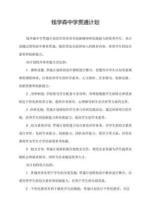 钱学森中学贯通计划.docx