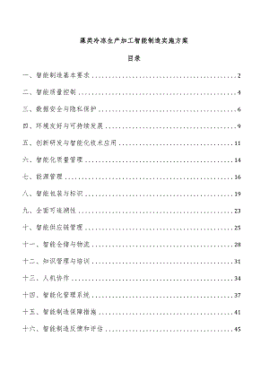 藻类冷冻生产加工智能制造实施方案.docx