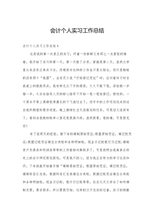 会计个人实习工作总结.docx