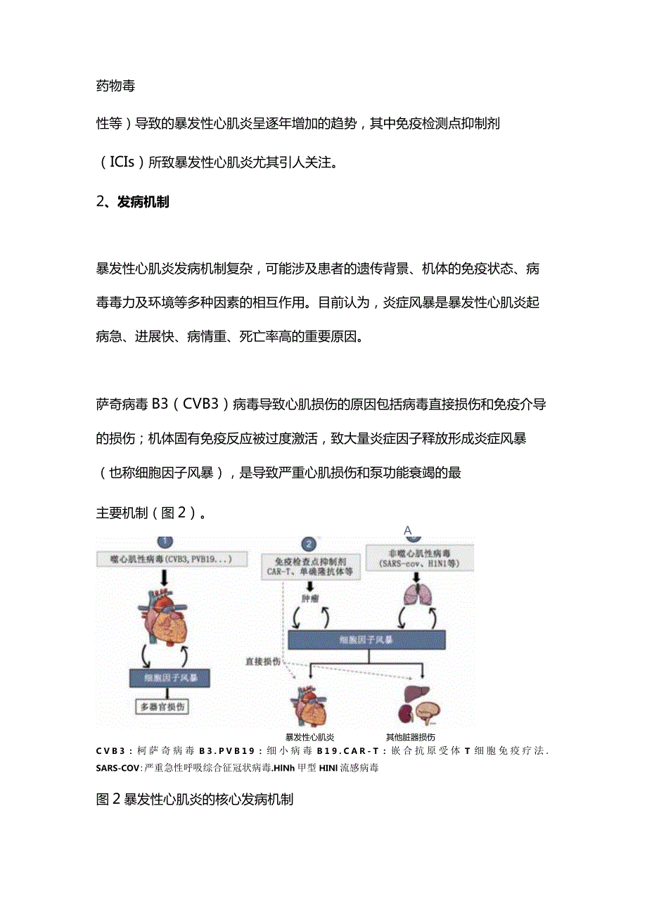 最新中国成人暴发性心肌炎诊断和治疗指南总结要点2024.docx_第2页