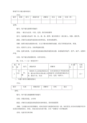 电影、电视分镜头脚本格式.docx