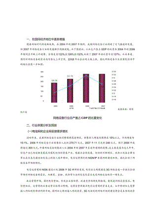 某年度网络设备行业风险分析报告.docx