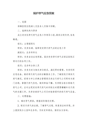 锅炉停气应急预案.docx