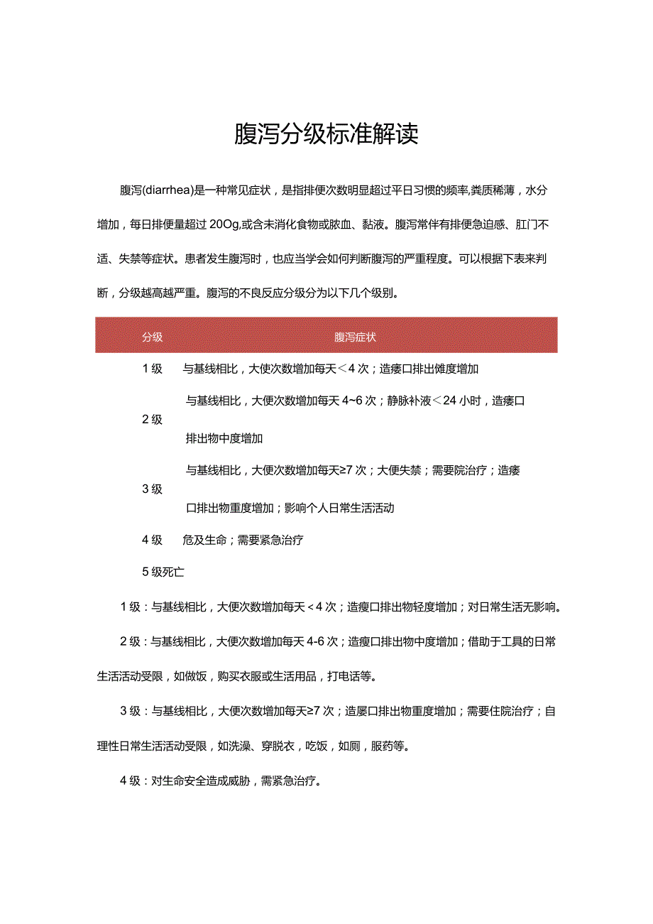 腹泻分级标准解读.docx_第1页