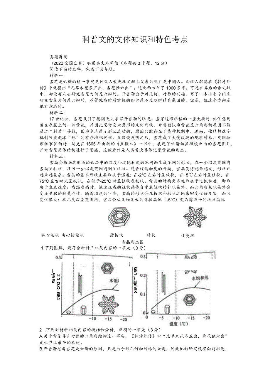 科普文文体知识及特色考点.docx_第1页