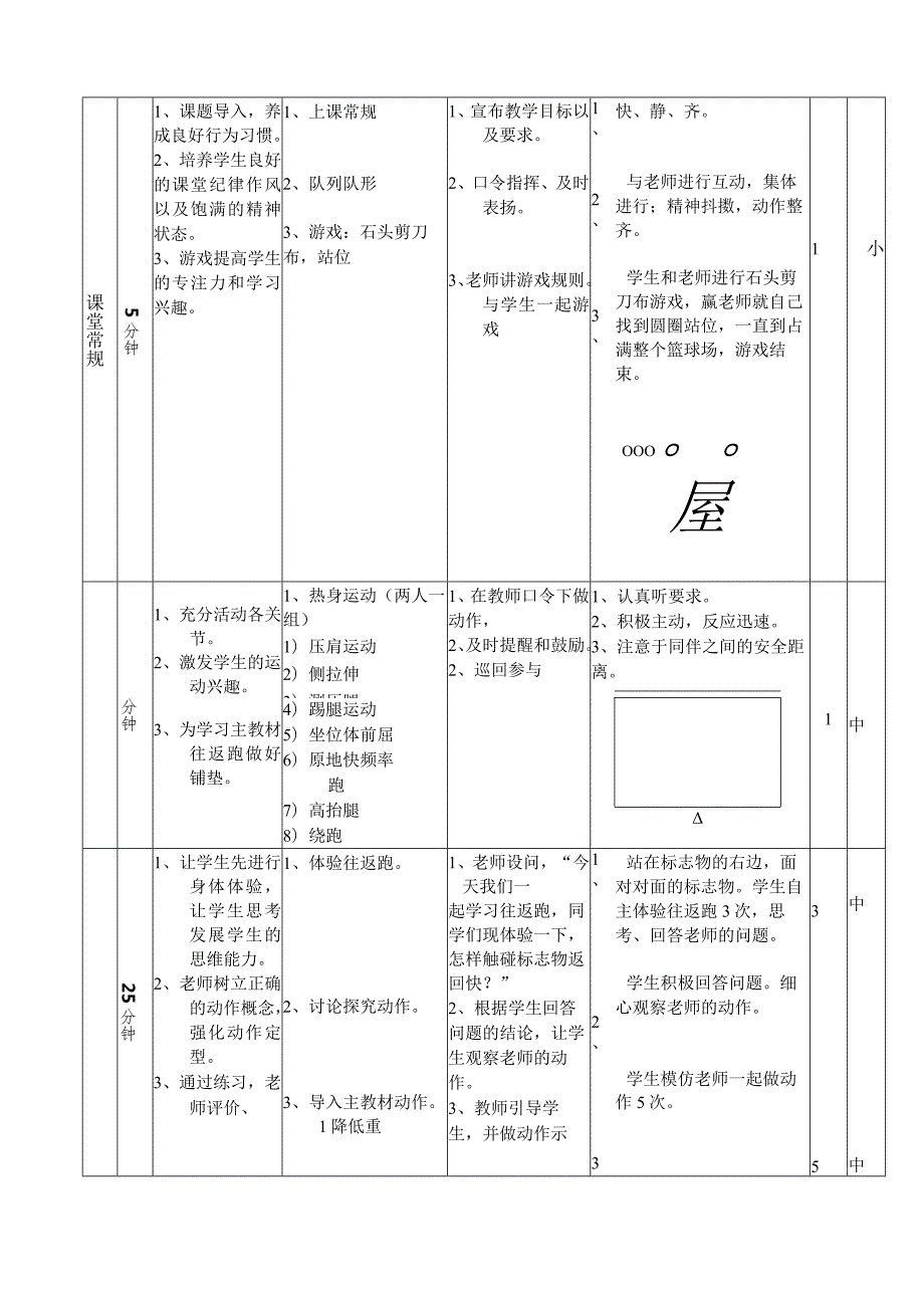 水平二（三、四年级）体育《25米折返跑》教学设计及教案.docx_第3页