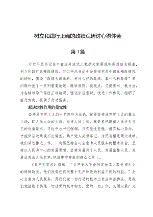 （6篇）树立和践行正确的政绩观研讨心得体会.docx