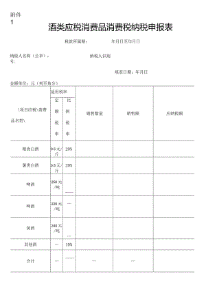 酒类应税消费品消费税纳税申报表.docx