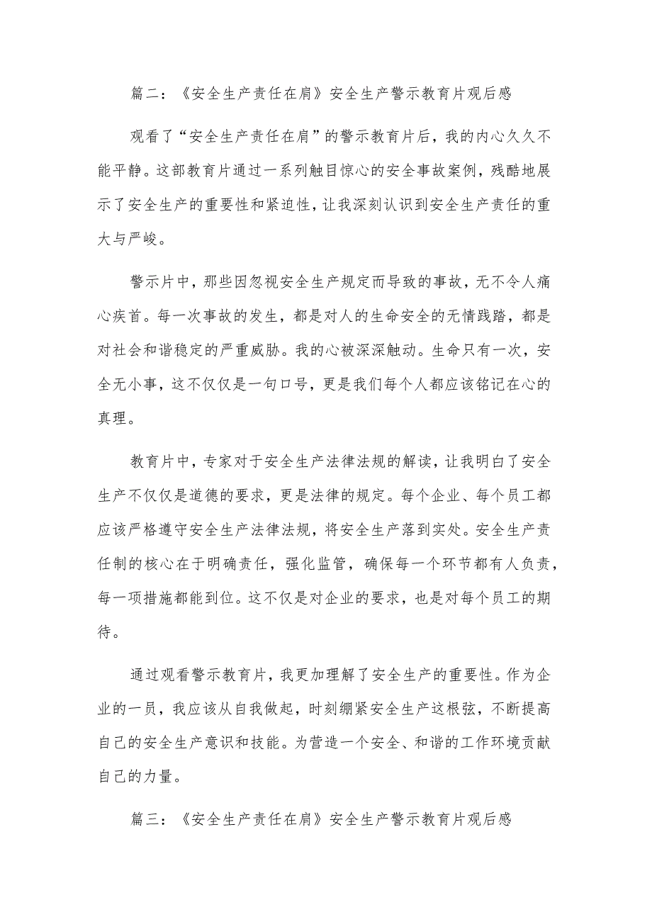 2024年《安全生产责任在肩警示教育片》观后感集合篇范文.docx_第2页