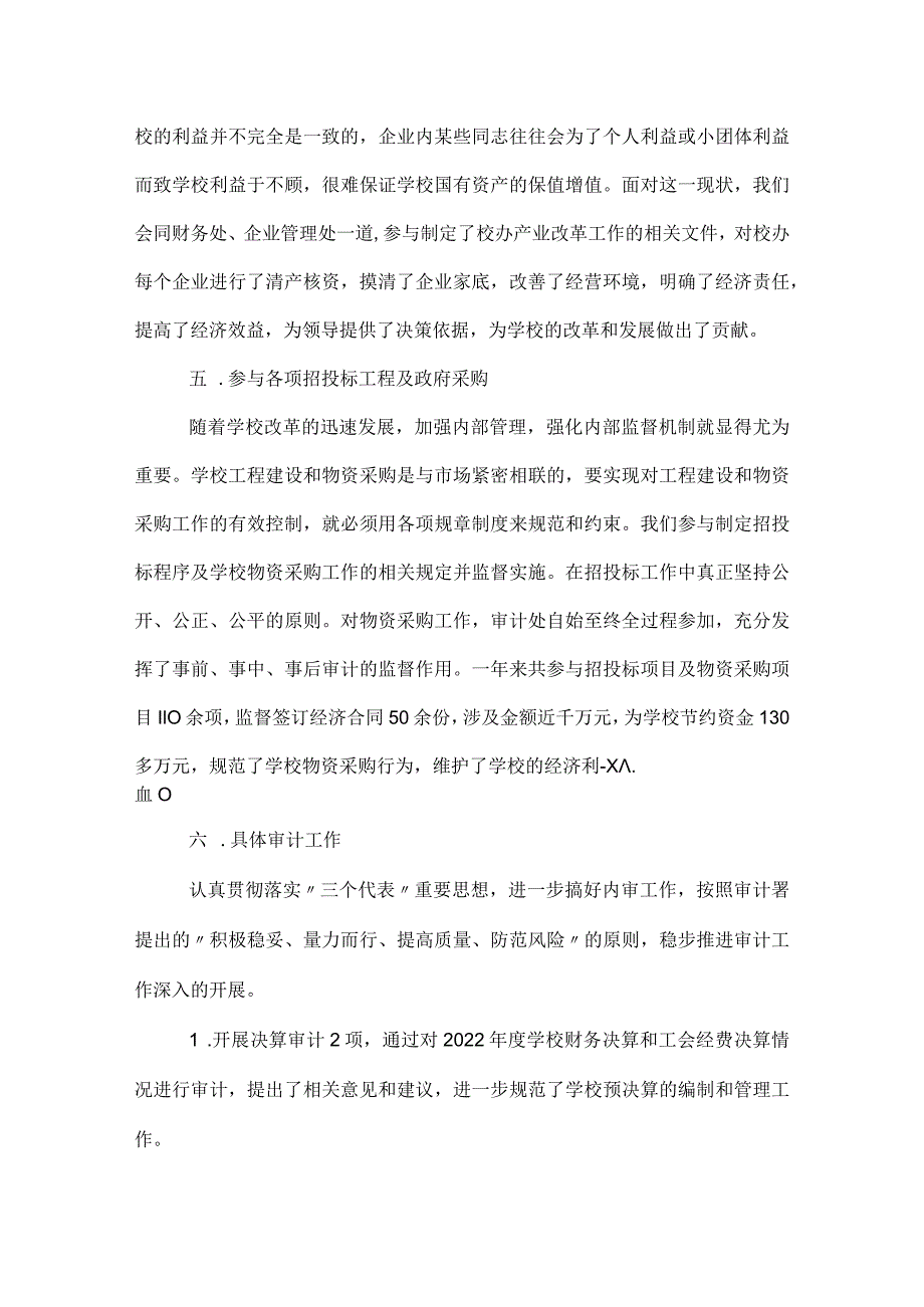 学校审计处财务会计工作总结.docx_第3页