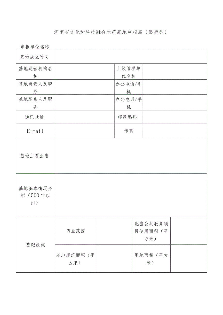 河南省文化和科技融合示范基地申报表（集聚类）.docx_第3页