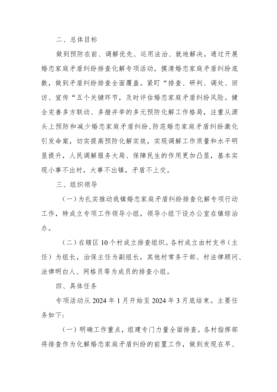 XX镇开展婚恋家庭矛盾纠纷排查化解专项活动工作实施方案.docx_第2页