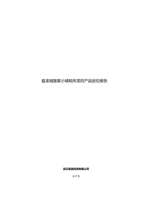 XX小城项目产品定位报告.docx