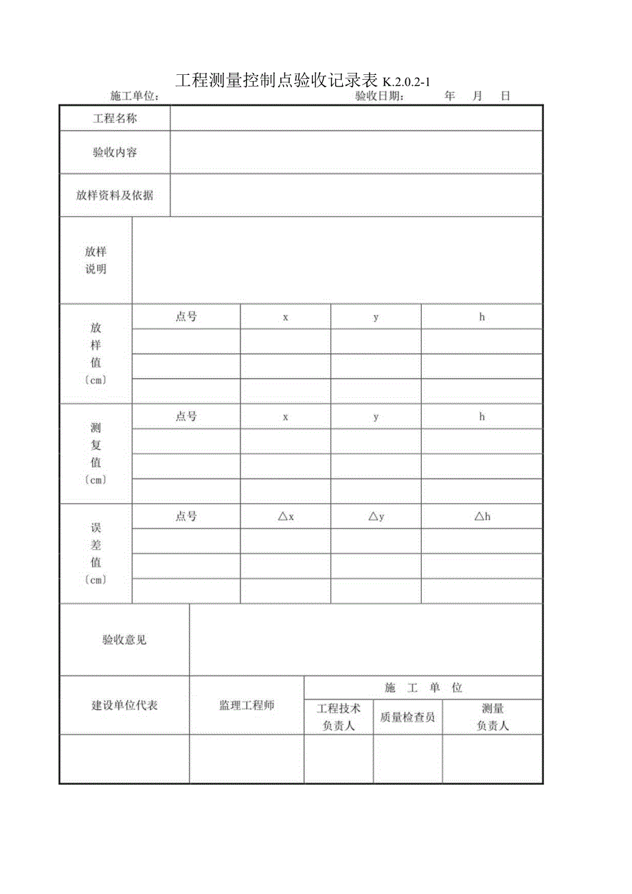 水运工程质量检验标准(JTS257-08)质量控制资料附表.docx_第1页