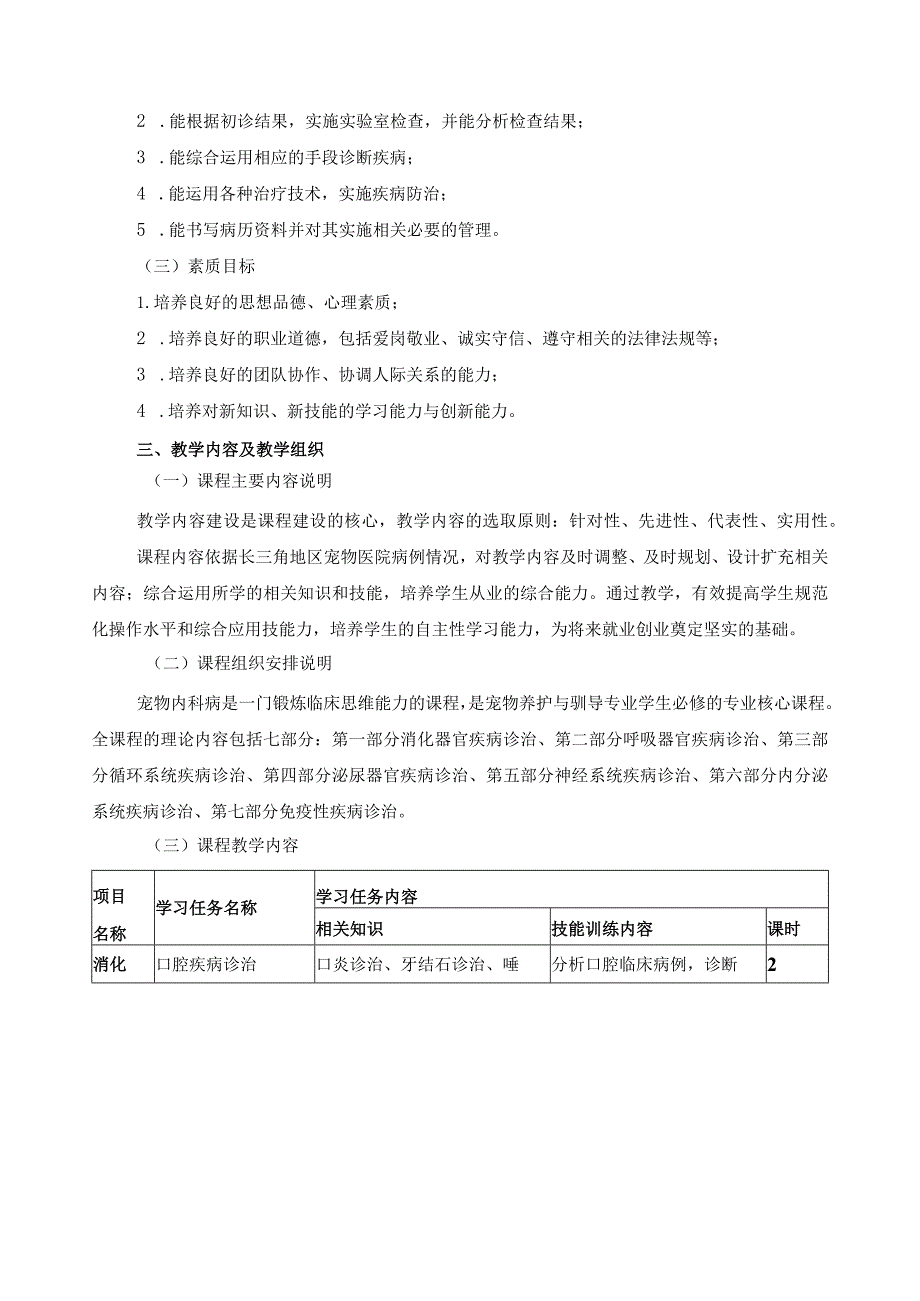 《宠物内科病》课程标准.docx_第3页