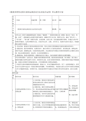 多种形式的行进间运球练习方法1公开课教案教学设计课件资料.docx