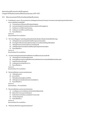 国际经济学知识点考试复习题库.docx